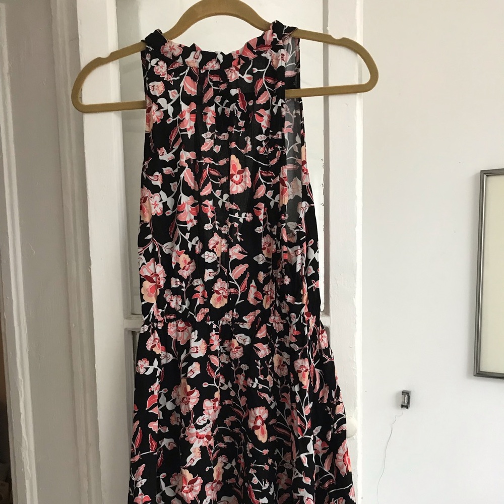 Mini floral halter dress
